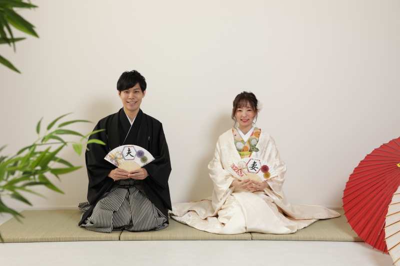 和装小物を使って