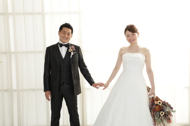 シンプルなドレスも♡