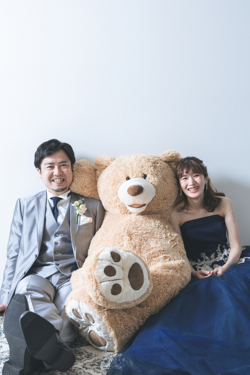 クマのぬいぐるみと♪