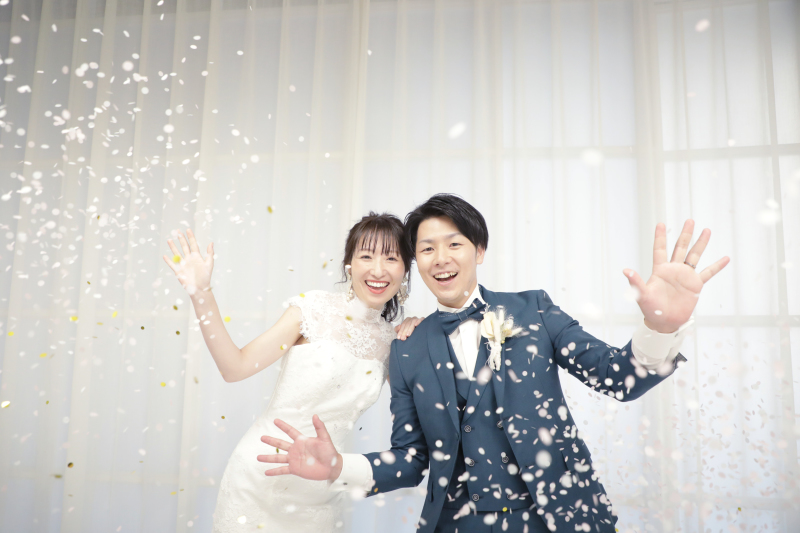 コンフェッティで華やかに！