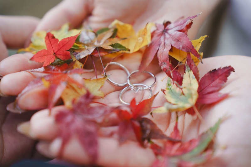 指輪ショットもこだわって!