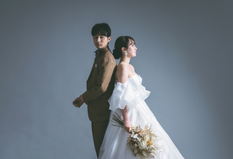 本格的なウェディングドレス