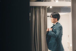 ご新郎様ヘアセット