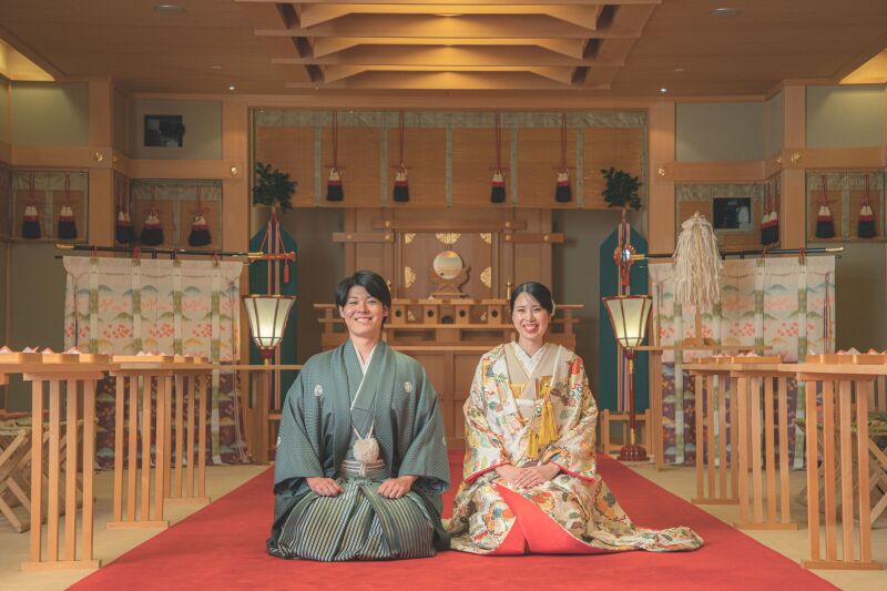 ワタベウェディング福岡フォトスタジオ_結婚式場で撮影できる