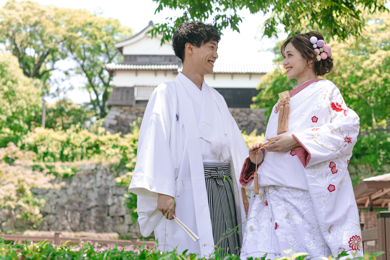 今だけ３万OFF！【舞鶴公園】全カットプラン（衣裳1着）新婦ヘアメイク＋着付＋衣裳小物＋髪飾り＋全データ150カット納品