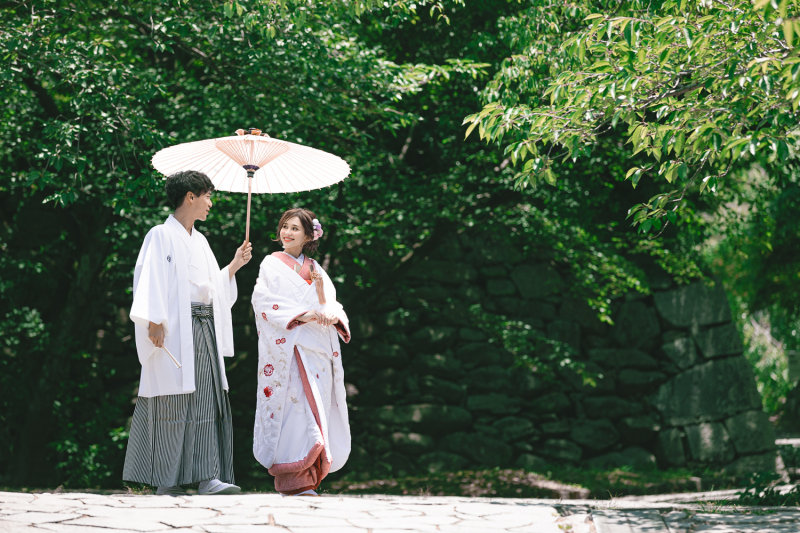 今だけ３万OFF！【舞鶴公園】全カットプラン（衣裳1着）新婦ヘアメイク＋着付＋衣裳小物＋髪飾り＋全データ150カット納品