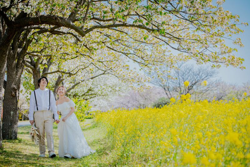 今だけ３万OFF！【海の中道】洋装フォトプラン（衣裳1着）新婦ヘアメイク＋着付＋衣裳小物＋髪飾り＋全データ150カット納品