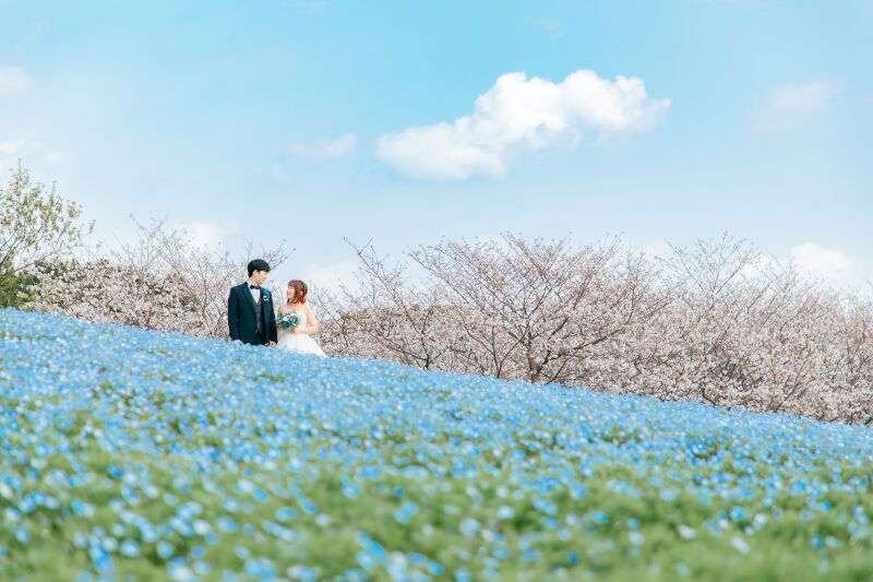 今だけ３万OFF！【海の中道】洋装フォトプラン（衣裳1着）新婦ヘアメイク＋着付＋衣裳小物＋髪飾り＋全データ150カット納品