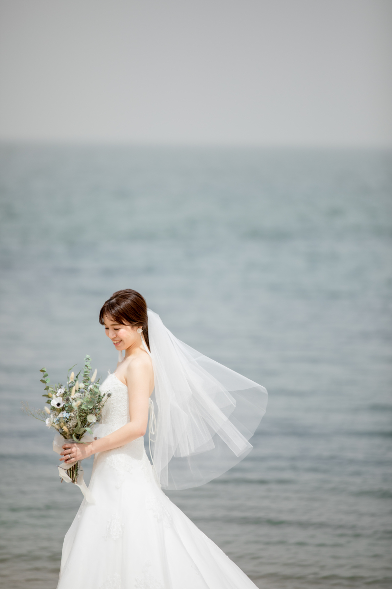 今だけ３万OFF！【福浜海岸】全カットプラン（衣裳1着）新婦ヘアメイク＋着付＋衣裳小物＋髪飾り＋全データ150カット納品