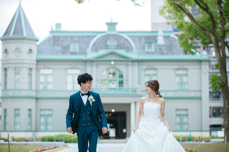 今だけ３万OFF！【貴賓館】洋装フォトプラン（衣裳1着）新婦ヘアメイク＋着付＋衣裳小物＋髪飾り＋全データ150カット納品