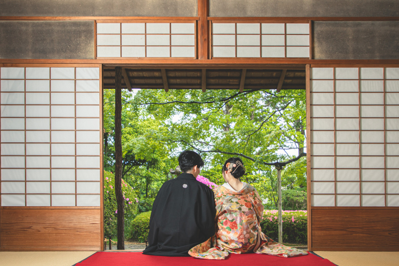 今だけ３万OFF！【松風園】全データ付きプラン（衣裳1着）新婦ヘアメイク＋着付＋衣裳小物＋髪飾り＋全データ150カット納品