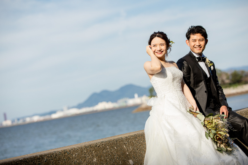 今だけ３万OFF！【福浜海岸】全カットプラン（衣裳1着）新婦ヘアメイク＋着付＋衣裳小物＋髪飾り＋全データ150カット納品