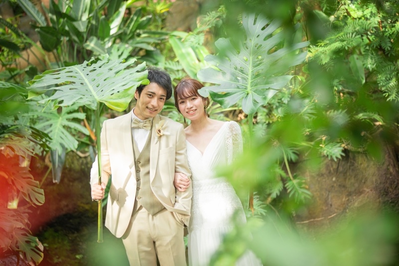 今だけ３万OFF！【福岡市植物園】全カットプラン（衣裳1着）新婦ヘアメイク＋着付＋衣裳小物＋髪飾り＋全データ150カット納品