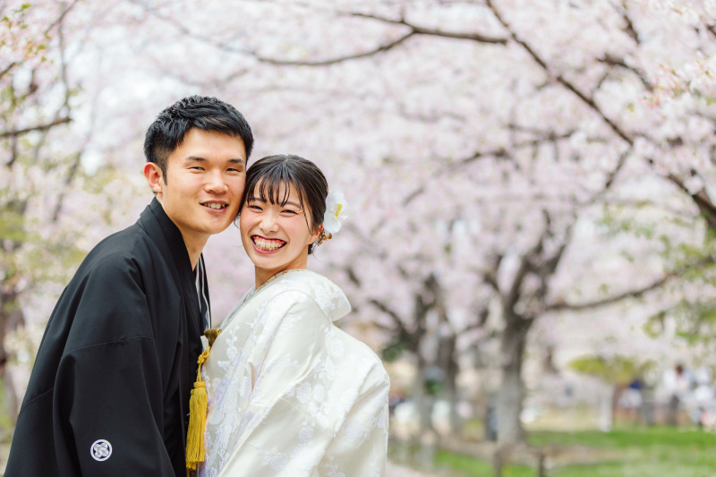 今だけ３万OFF！【舞鶴公園】全カットプラン（衣裳1着）新婦ヘアメイク＋着付＋衣裳小物＋髪飾り＋全データ150カット納品