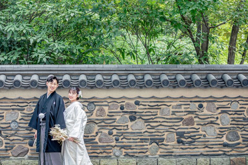 今だけ３万OFF！【楽水園】全データ付きプラン（衣裳1着）新婦ヘアメイク＋着付＋衣裳小物＋髪飾り＋全データ150カット納品