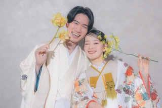【和装or洋装スタジオフォトプラン】（衣裳2着）新婦ヘアメイク＋着付＋衣裳小物＋髪飾り＋全データ100カット納品