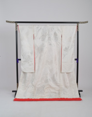 赤ふき白無垢　銀糸