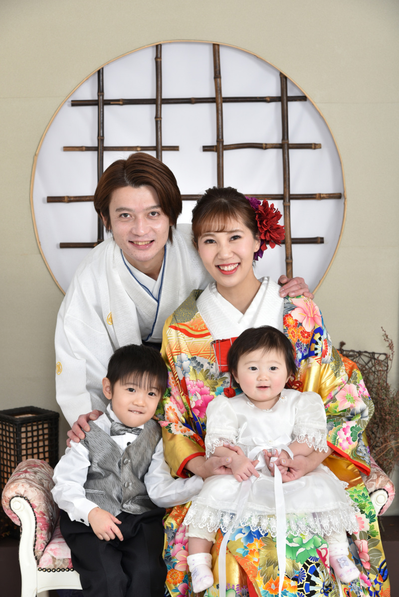 おふたりの撮影が済めば、すぐにファミリーと!