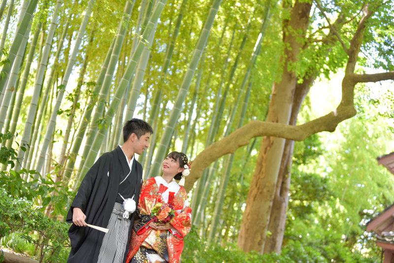 竹林でお散歩♪