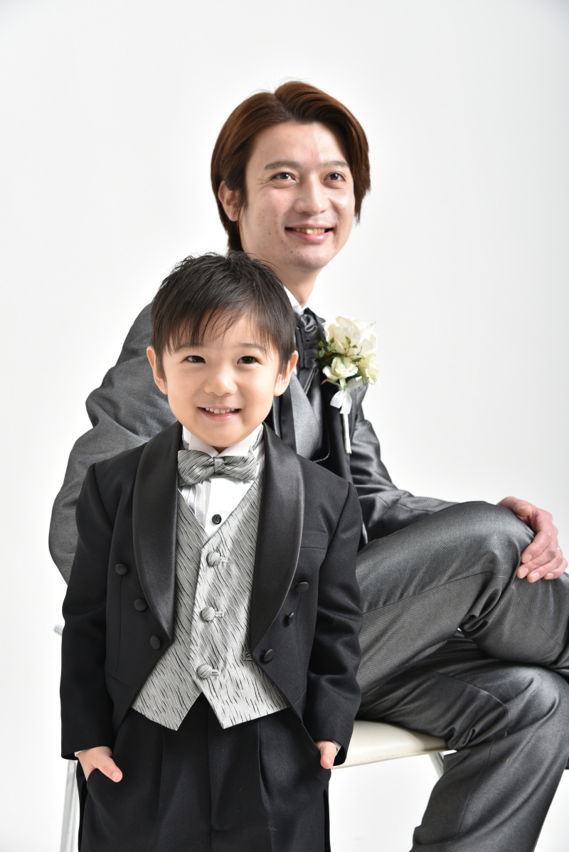 男の子同士も決めポーズだって撮影します!