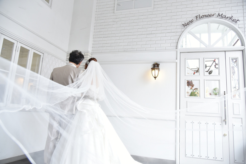 ご希望のベールふわり系の撮影!