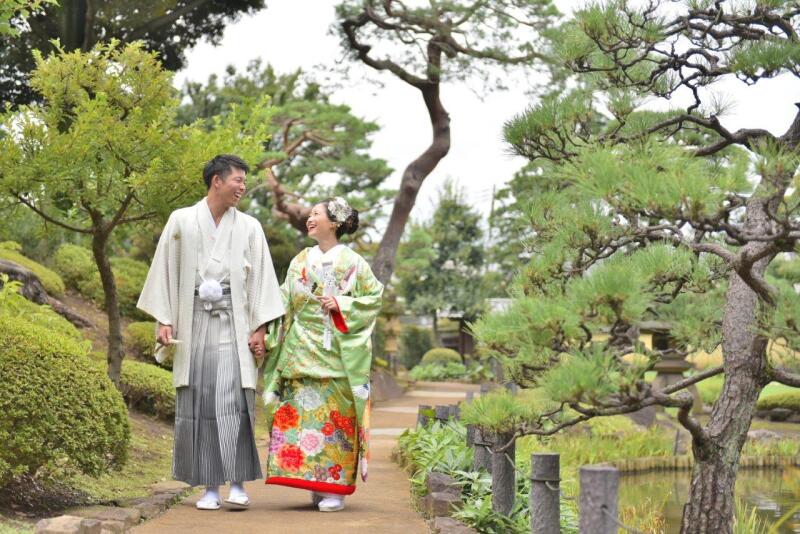 庭園散歩をしながら撮影