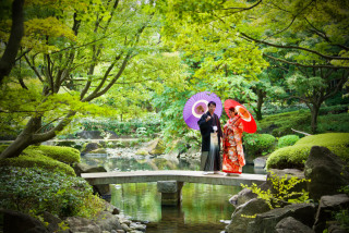 太田黒公園で和装ロケ＆スタジオ和装フォトプラン！
