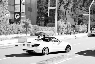 オープンカーでロケ撮影！