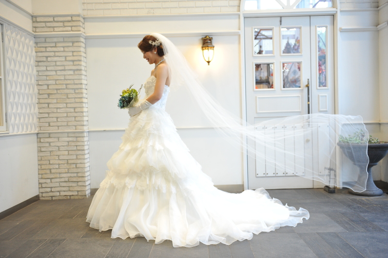 定番のベールふわりも撮影します!