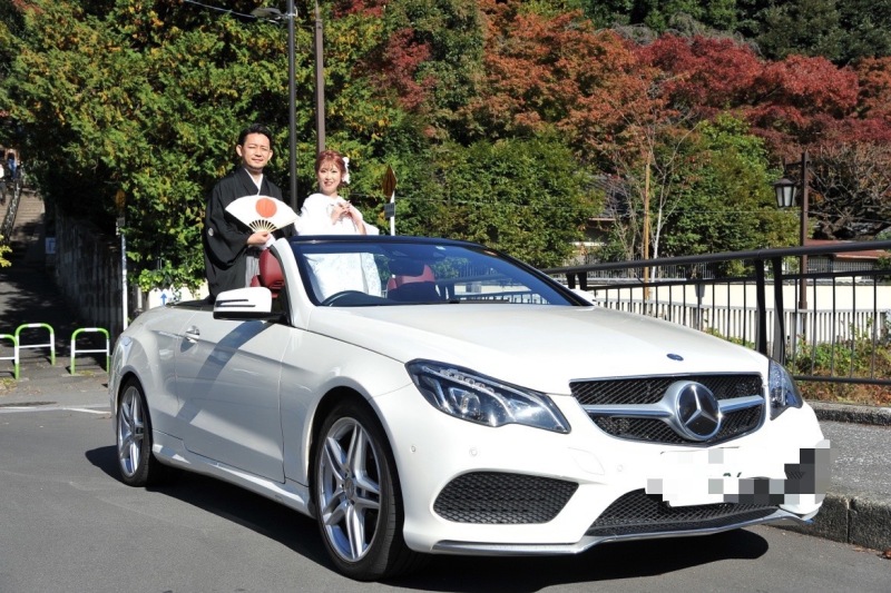 まずは、紅葉をバックにぱちり!