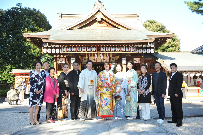 結婚奉告祭は、列席者も一緒にお祝できます。