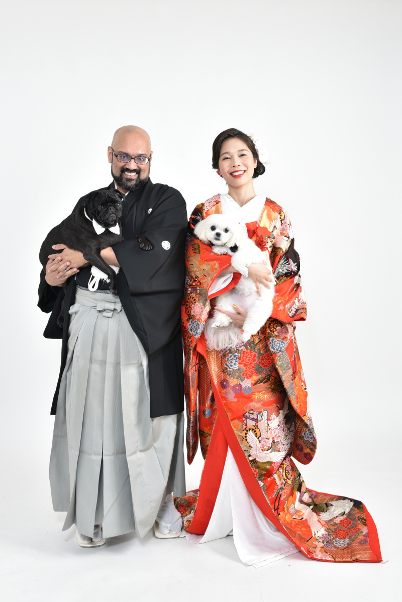 ウエディングサロンリーベルミースタジオ_ペットと一緒に撮影できる