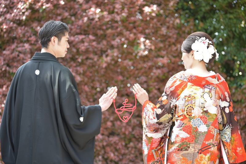 御祈願の後は、境内で撮影