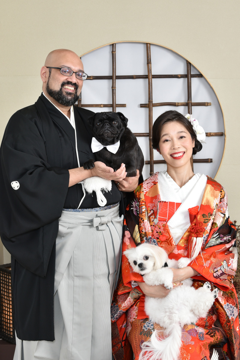 ウエディングサロンリーベルミースタジオ_ペットと一緒に撮影できる