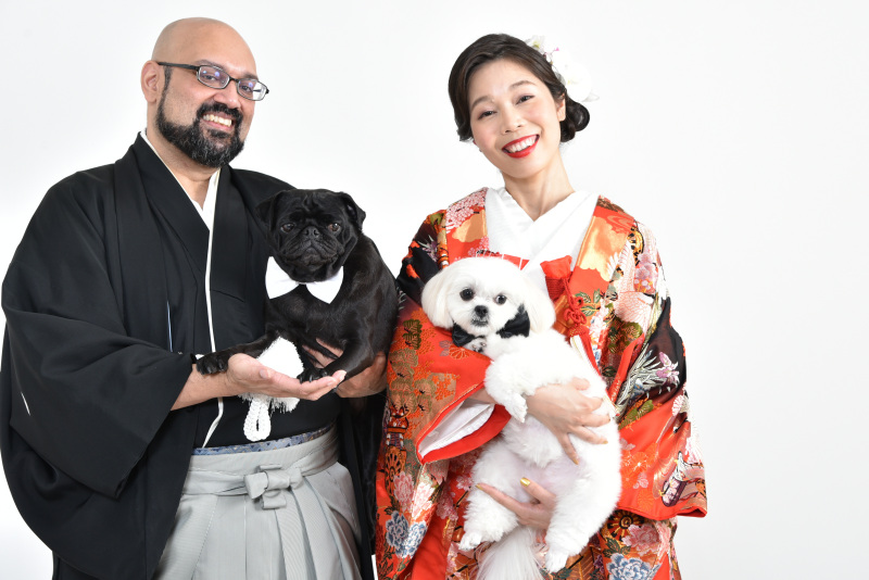 ウエディングサロンリーベルミースタジオ_ペットと一緒に撮影できる