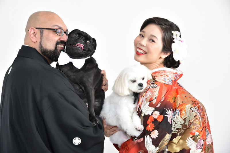 ウエディングサロンリーベルミースタジオ_ペットと一緒に撮影できる