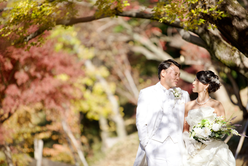 庭園での撮影も可能です。