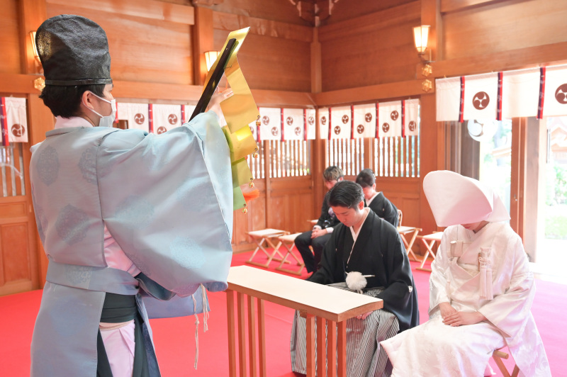 10・11月【和装】沼袋氷川神社にて結婚奉告式プラン♪ 雨天でも決行可◎