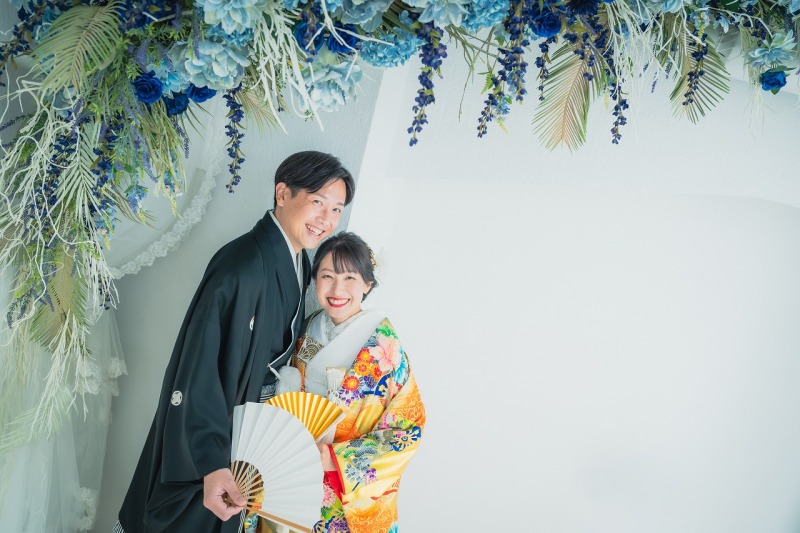 "自然光×オープンスペース" で撮る"Open-Air"洋装&和装スタジオフォトプラン 洋装和装合計4着は安心の衣装差額なし♪
