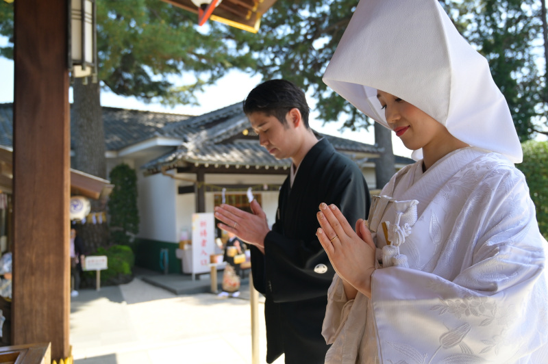 10・11月【和装】沼袋氷川神社にて結婚奉告式プラン♪ 雨天でも決行可◎