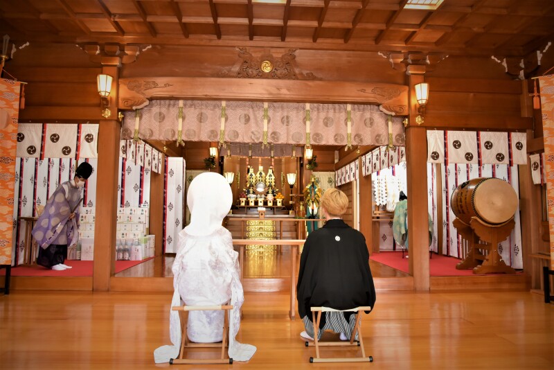10・11月【和装】沼袋氷川神社にて結婚奉告式プラン♪ 雨天でも決行可◎