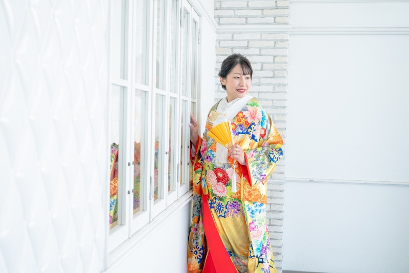 "自然光×オープンスペース" で撮る”Open-Air" 和装スタジオフォトプラン 打掛&紋付袴は安心な衣裳差額なし♪
