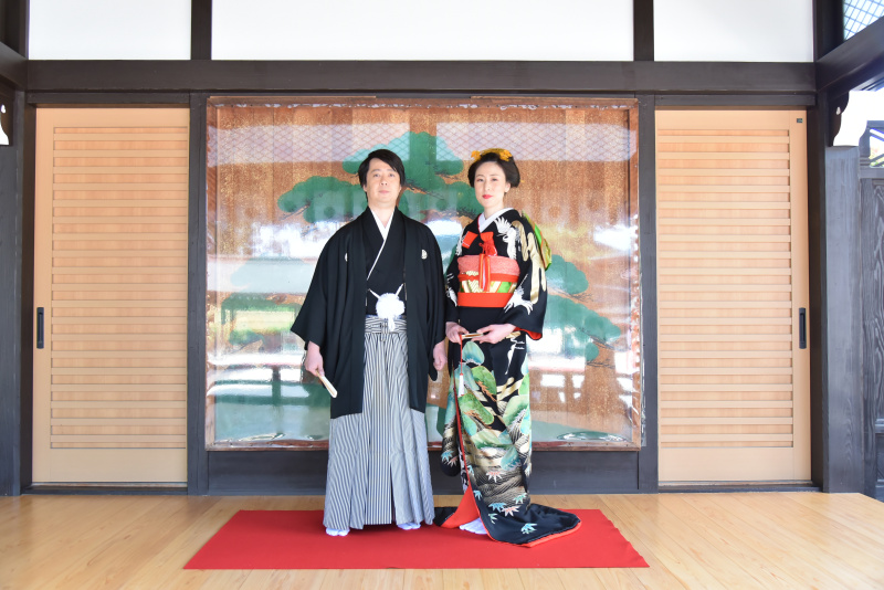 9・10月挙式●ご家族と一緒に神前式（白無垢・綿帽子）+境内ロケーションフォト（色打掛）180カット全データ付き　初穂料込
