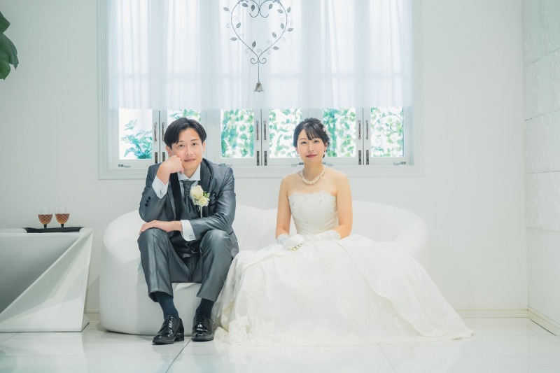 "自然光×オープンスペース" で撮る"Open-Air"洋装&和装スタジオフォトプラン 洋装和装合計4着は安心の衣装差額なし♪