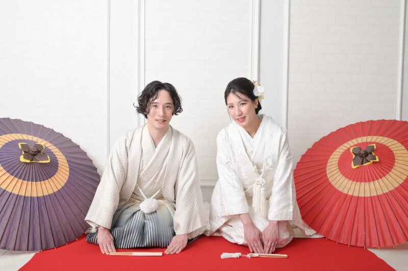 7・8月のお客様【和装&洋装】せっかくなら両方撮影したい!豪華プラン。衣裳差額なし♪スタジオフォトプラン全データ140カット付き