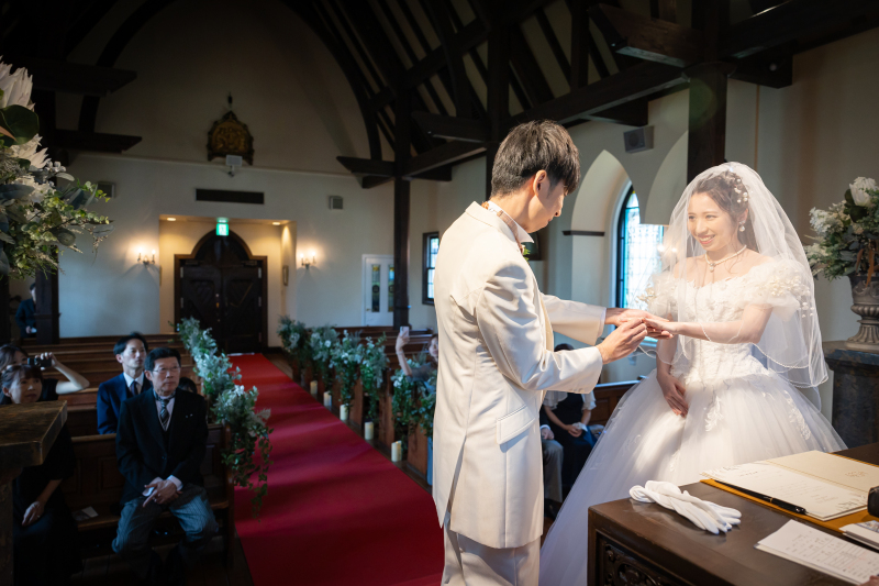 【チャペル挙式風撮影】チャペルでセレモニー風フォト&ウェディングフォト