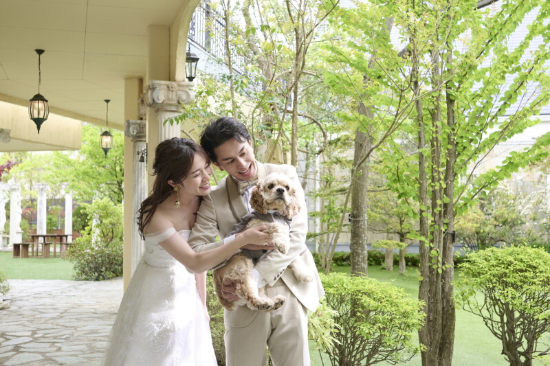 【大切な家族と一緒に】愛犬と叶えるペットフォトウエディングプラン
