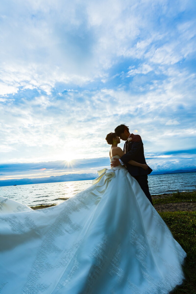 【毎日1組限定】琵琶湖でサンセットロケフォトプラン