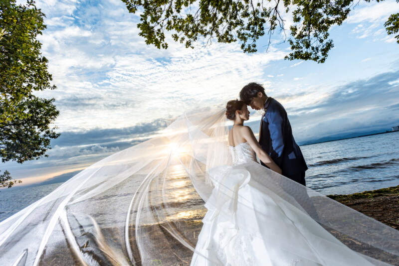 【毎日1組限定】琵琶湖でサンセットロケフォトプラン