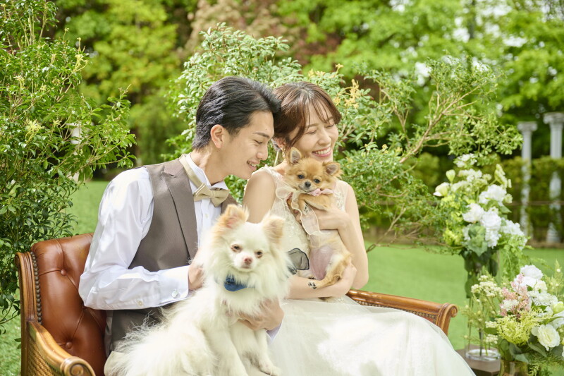 【大切な家族と一緒に】愛犬と叶えるペットフォトウエディングプラン